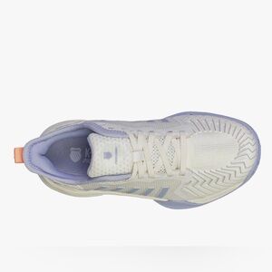 K-Swiss Women's White and Lavender Athletic Shoes